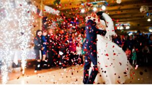 Wedding Entrances: Ideas for the Bride and Groom - confetti drop