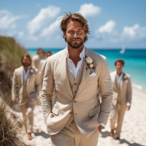 Destination Wedding Attire Ideas for Men in 2024 -lightweight suit