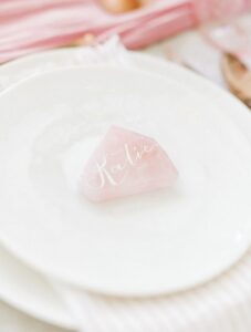 Wedding Place Cards - crystals
